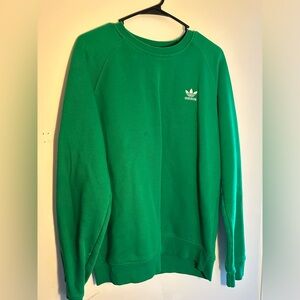 adidas green crew neck
